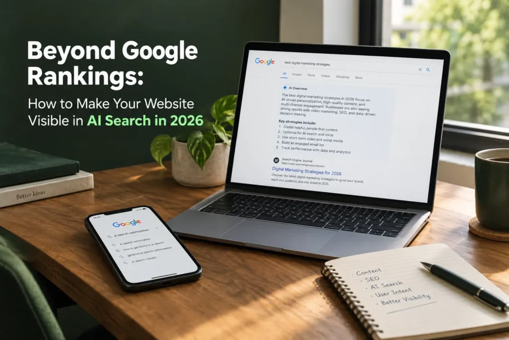 Beyond Google Rankings – How To Make Your Website Visible in AI Search in 2026